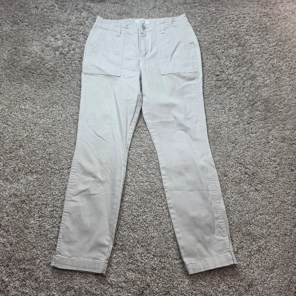 Level 99‎ Moonlight Pants Womens 27 Beige Khaki Straight Leg Utility Casual